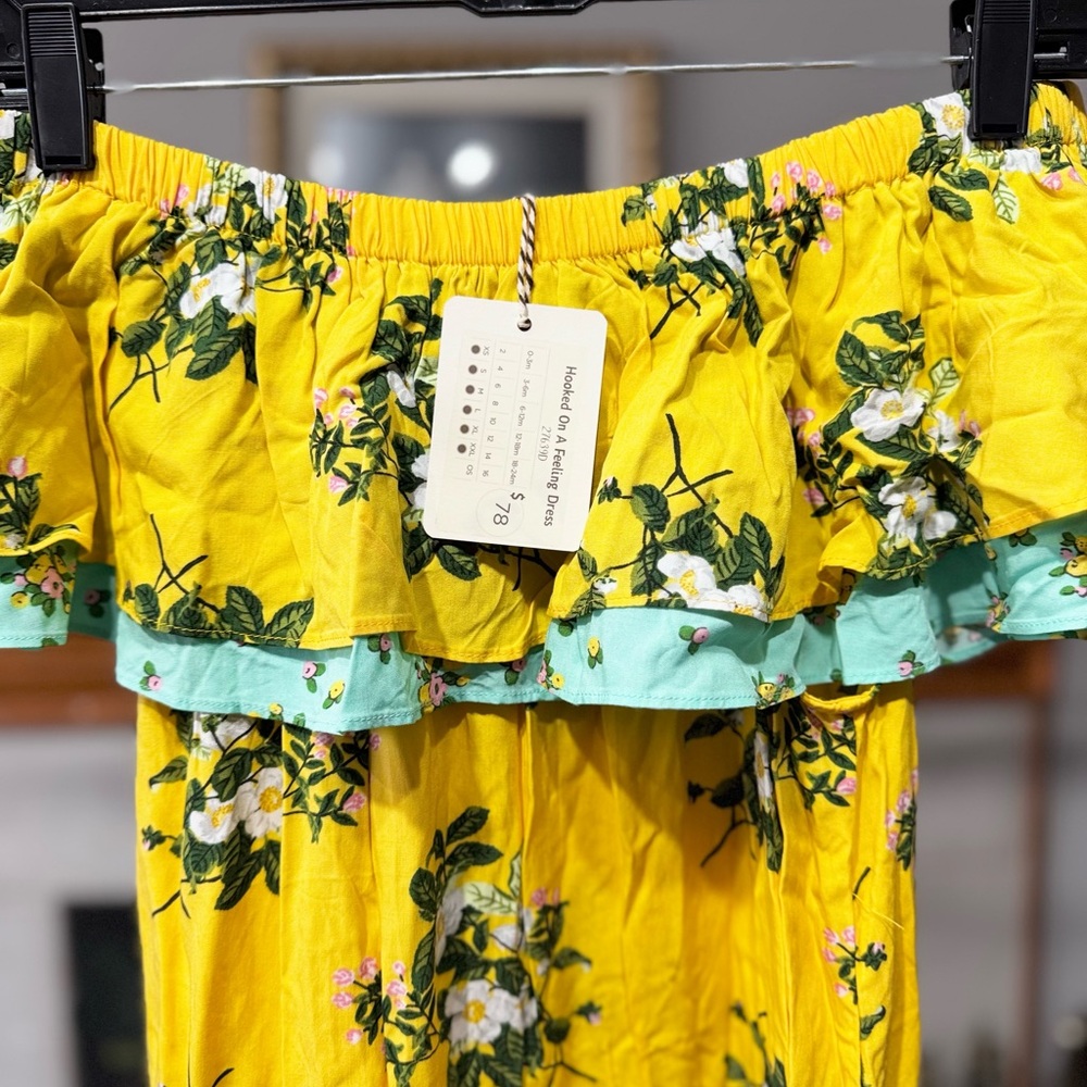 Matilda Jane Yellow Floral High Low Dress - Picture 2 of 2